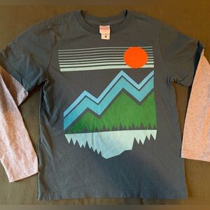 Hanna Andersson Teal Long Sleeve Shirt